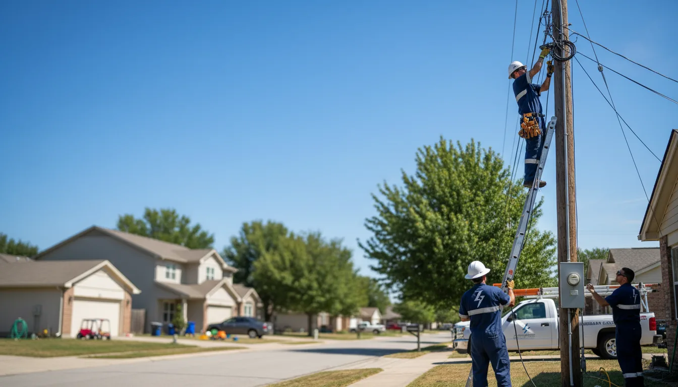 Residential electrician providing installation services in Reedsville, WI